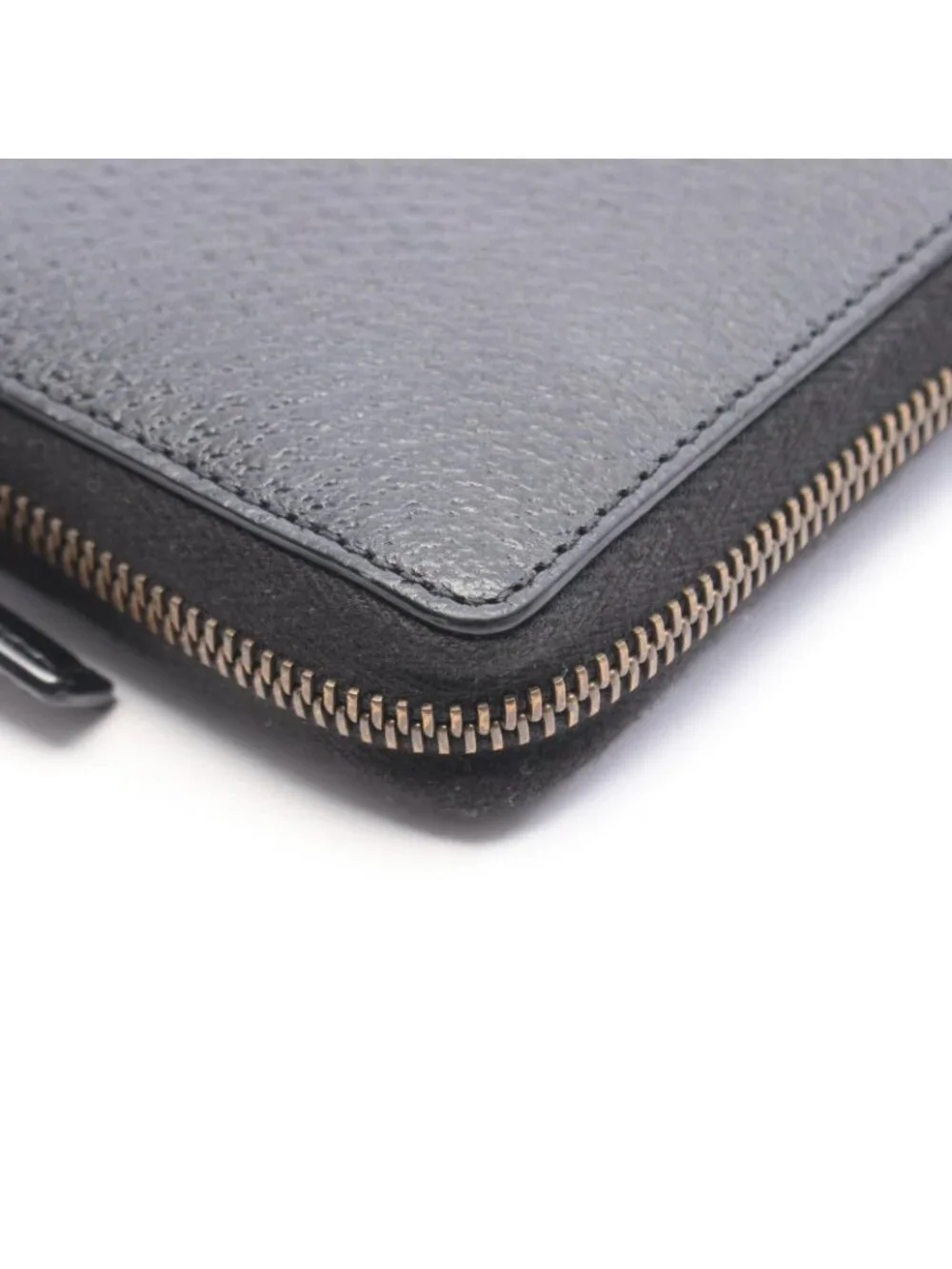 Gucci Round Wallet GG Marmont Black Leather